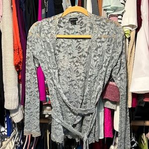 Wraparound tie blouse